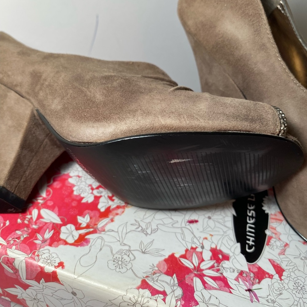 Chinese Laundry Brown Peep Toe Heels sz 6 NWB - Picture 8 of 12